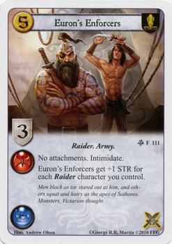 2010 FFG A Game of Thrones LCG: Brotherhood without Banners - Dreadfort Betrayal #111 Euron's Enforcers Front