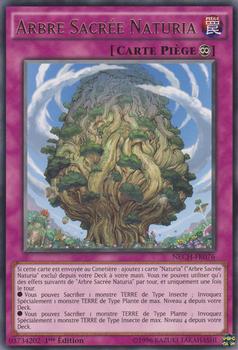 2014 Yu-Gi-Oh! The New Challengers French 1st Edition #NECH-FR076 Arbre Sacrée Naturia Front