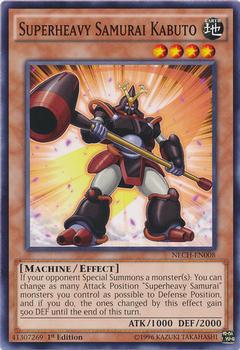 2014 Yu-Gi-Oh! The New Challengers 1st Edition #NECH-EN008 Superheavy Samurai Kabuto Front