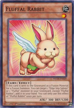 2014 Yu-Gi-Oh! The New Challengers 1st Edition #NECH-EN020 Fluffal Rabbit Front