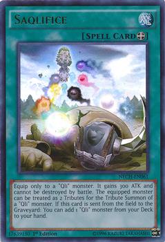 2014 Yu-Gi-Oh! The New Challengers 1st Edition #NECH-EN061 Saqlifice Front