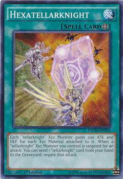 2014 Yu-Gi-Oh! The New Challengers 1st Edition #NECH-EN063 Hexatellarknight Front