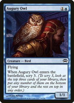 2012 Magic the Gathering Planechase 2012 #14 Augury Owl Front