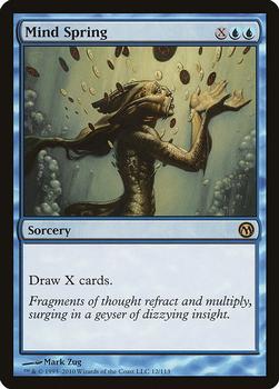 2010 Magic the Gathering Duels of the Planeswalkers #12 Mind Spring Front