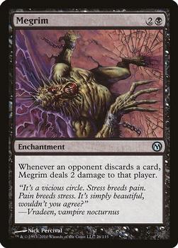 2010 Magic the Gathering Duels of the Planeswalkers #26 Megrim Front