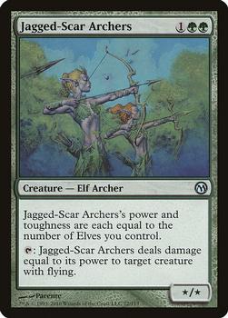 2010 Magic the Gathering Duels of the Planeswalkers #72 Jagged-Scar Archers Front