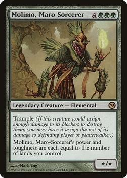 2010 Magic the Gathering Duels of the Planeswalkers #74 Molimo, Maro-Sorcerer Front