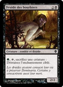2013 Magic the Gathering Commander 2013 French #90 Druide des bourbiers Front