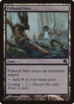 2011 Magic the Gathering Premium Deck Series: Graveborn #26 Polluted Mire Front