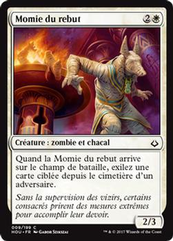 2017 Magic the Gathering Hour of Devastation French #9 Momie du rebut Front