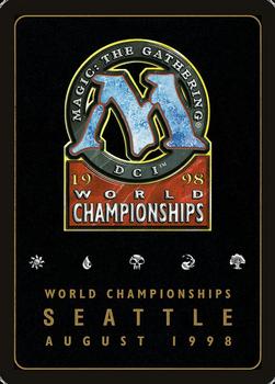 1998 Magic the Gathering World Championship Decks 1998 #NNO Ben Rubin Decklist Back