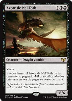 2015 Magic the Gathering Commander 2015 Spanish #21 Azote de Nel Toth Front