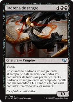 2015 Magic the Gathering Commander 2015 Spanish #22 Ladrona de sangre Front