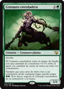 2015 Magic the Gathering Commander 2015 Spanish #35 Centauro enredadera Front