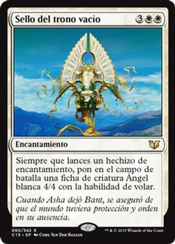 2015 Magic the Gathering Commander 2015 Spanish #80 Sello del trono vacío Front