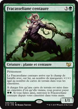 2015 Magic the Gathering Commander 2015 French #35 Fracasseliane centaure Front