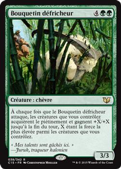 2015 Magic the Gathering Commander 2015 French #38 Bouquetin défricheur Front