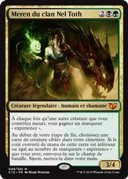 2015 Magic the Gathering Commander 2015 French #49 Meren du clan Nel Toth Front