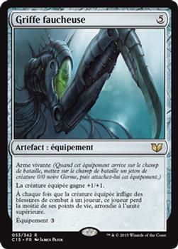 2015 Magic the Gathering Commander 2015 French #53 Griffe faucheuse Front