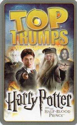 2009 Top Trumps Specials Harry Potter and The Half-Blood Prince #NNO Harry Potter Back