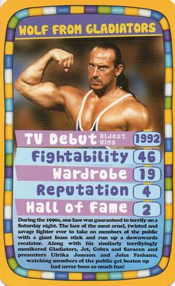 2010 Top Trumps Specials Harry Hills TV Burp TV Legends #NNO Wolf from Gladiators Front