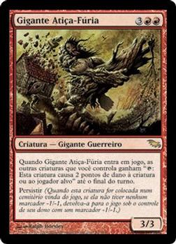 2008 Magic the Gathering Shadowmoor Portuguese #93 Gigante Atiça-Fúria Front