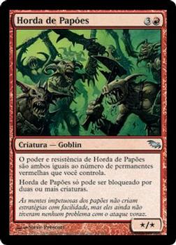 2008 Magic the Gathering Shadowmoor Portuguese #94 Horda de Papões Front