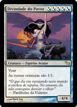 2008 Magic the Gathering Shadowmoor Portuguese #142 Divindade do Pavor Front