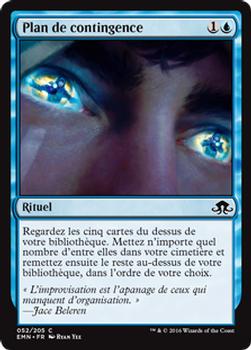 2016 Magic the Gathering Eldritch Moon French #52 Plan de contingence Front
