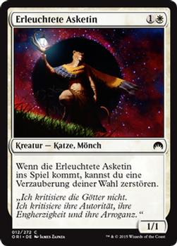 2015 Magic the Gathering Magic Origins German #12 Erleuchtete Asketin Front