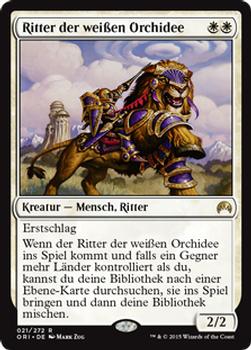 2015 Magic the Gathering Magic Origins German #21 Ritter der weißen Orchidee Front