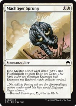 2015 Magic the Gathering Magic Origins German #26 Mächtiger Sprung Front