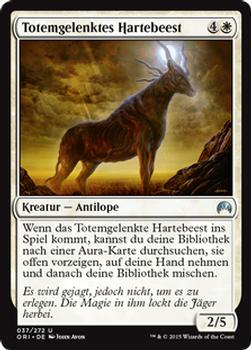 2015 Magic the Gathering Magic Origins German #37 Totemgelenktes Hartebeest Front