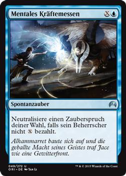 2015 Magic the Gathering Magic Origins German #49 Mentales Kräftemessen Front