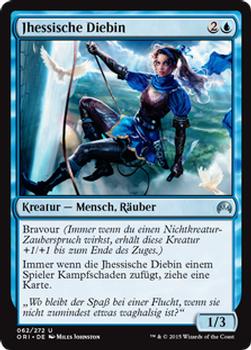 2015 Magic the Gathering Magic Origins German #62 Jhessische Diebin Front