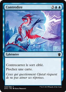 2015 Magic the Gathering Dragons of Tarkir French #49 Contredire Front