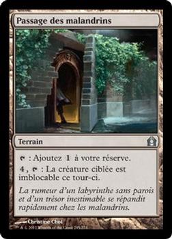 2012 Magic the Gathering Return to Ravnica French #245 Passage des malandrins Front