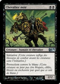 2009 Magic the Gathering 2010 Core Set French #85 Chevalier noir Front