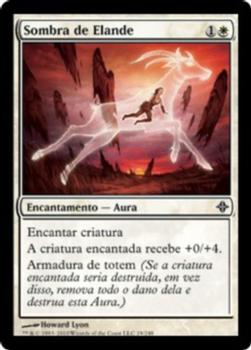 2010 Magic the Gathering Rise of the Eldrazi Portuguese #19 Sombra de Elande Front