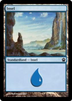 2013 Magic the Gathering Theros German #234 Insel Front