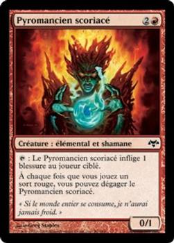 2008 Magic the Gathering Eventide French #50 Pyromancien scoriacé Front