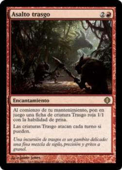 2008 Magic the Gathering Shards of Alara Spanish #101 Asalto trasgo Front