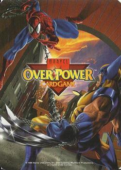 1999 Fleer Marvel X-Men OverPower #NNO Captain Britain - Prodigious Strength Back