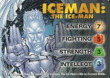 1999 Fleer Marvel X-Men OverPower #NNO Iceman: The Ice-Man Front