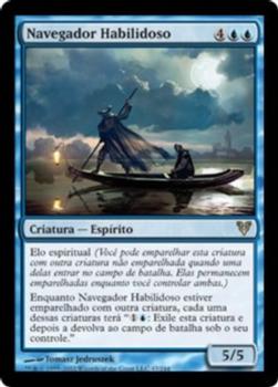 2012 Magic the Gathering Avacyn Restored Portuguese #47 Navegador Habilidoso Front