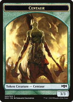 2019 Magic the Gathering Ravnica Allegiance - Tokens #005/013 Centaur Front