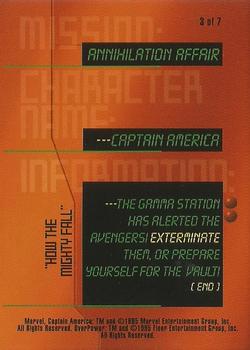 1995 Fleer Marvel Overpower - Mission Annihilation Affair #3 Captain America - 
