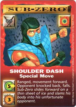 1992 Mortal Kombat Kard Game #NNO Sub Zero - Shoulder Dash Front
