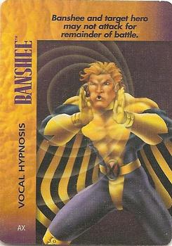 1995 Fleer Marvel Overpower PowerSurge #NNO Banshee - Vocal Hypnosis Front