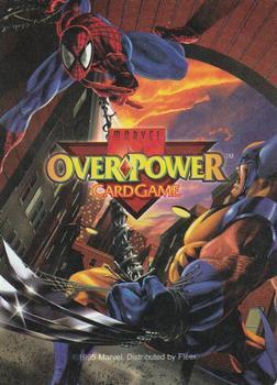 1995 Fleer Marvel Overpower PowerSurge #NNO Scarlet Witch - Sorceress Slam VAR Back